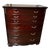 Mid 20th Century Dixie Furniture Federal Style Mahogany Chest of Drawers For Sale