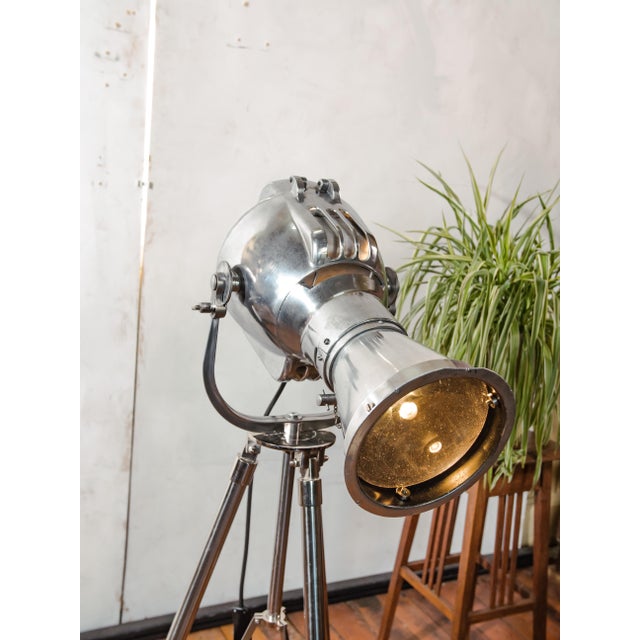 Patt 23N Spotlight on Chrome Tripod from Strand Electric, England, 1960s For Sale - Image 12 of 17