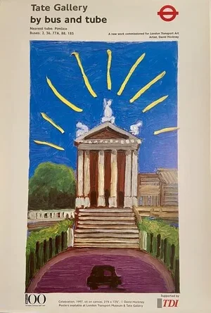 1997 David Hockney Tate Gallery Centenary Poster
