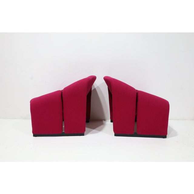 1960s Pierre Paulin Groovy Chairs, Model F580, in a Kvardat Wool Weave by Artifort For Sale - Image 5 of 11