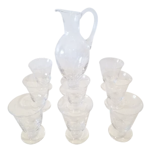 William Yeoward Crystal Glasses and Pitcher