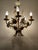 Hollywood Regency Gilded and Cream Rose and Bellflower Chandelier, Italy, 1960s For Sale - Image 14 of 16