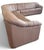 Contemporary 1990s Postmodern Soft Mauve Pink Leather Center Sectional Sofa Styled After Salotti for Natuzzi Wilma Sofa - 4 Piece For Sale - Image 3 of 12