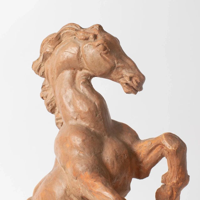 Maurice Waucquez, Rearing Horse, 1930s, Earthenware For Sale - Image 4 of 13