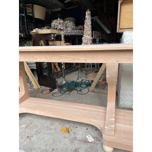 Wood Custom Irwin and Lane Console Table For Sale - Image 7 of 13
