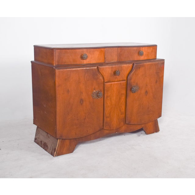 1920s Vintage English Art Deco Sideboard, 1920 For Sale - Image 5 of 8