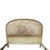 This is a pair of antique French Louis XV style twin bed frames, crafted from carved wood with a distressed finish. Each...