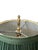 Monumental Vintage Brass Bouillotte Table Lamp With Custom Hunter Green Pleated Shades — Ralph Lauren / Visual Comfort For Sale - Image 10 of 15