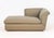 R. Jones and Associates Golden Sheen Upholstered Chaise Longue, with "R. Jones / Dallas" label beneath cushion. 31" H x...