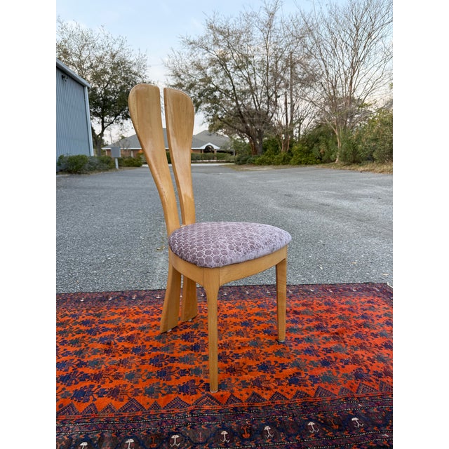 Tan Late 20th Century Sculptural High Back Bunny Ears Chair For Sale - Image 8 of 8