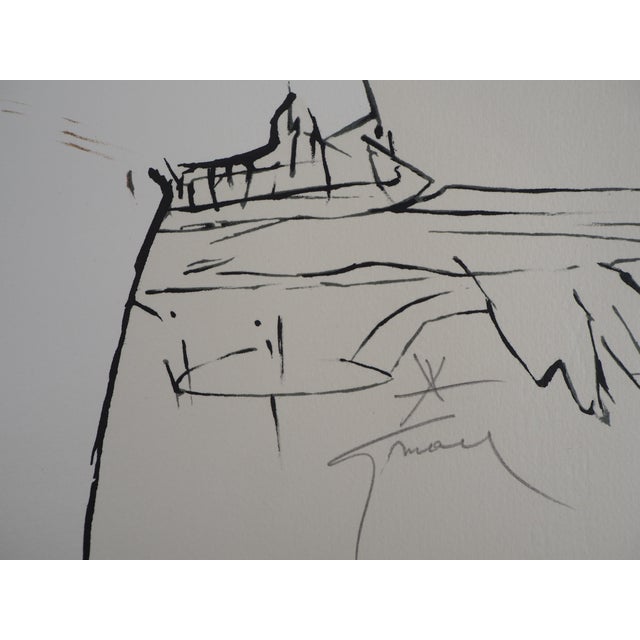 Paper En terrasse Lithograph by René Gruau For Sale - Image 7 of 8