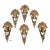 1930s Mid-West Art Deco Bronze Soleure Wall Sconces, Set of Six For Sale
