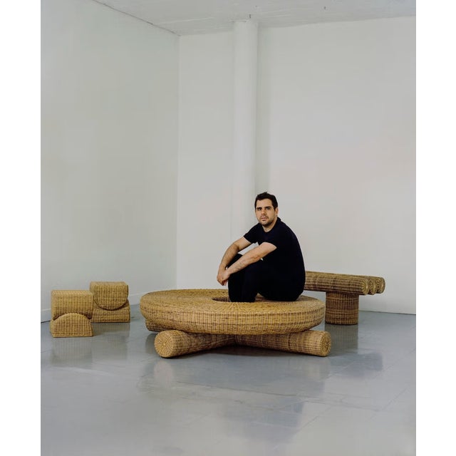Fango Coffee Table, Sustainable Natural Yaré Fiber by Francisco Jaramillo For Sale - Image 9 of 9