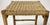 Wood Vintage Woven Rope and Bamboo Stool For Sale - Image 7 of 9