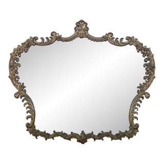 Oversize "Crown Shape" Mirror From 60's For Sale