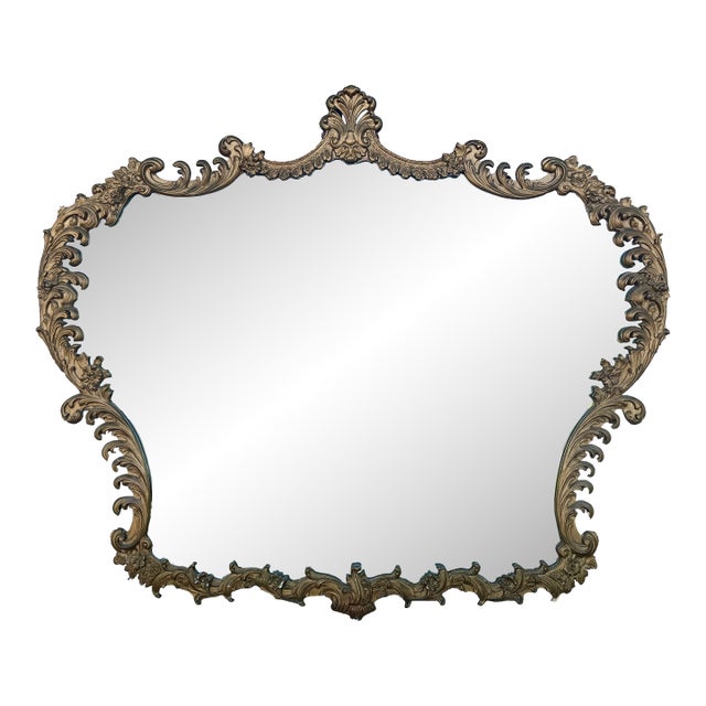 Oversize "Crown Shape" Mirror From 60's For Sale