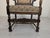 Brown Antique Armchair in Oak Wood with Springs For Sale - Image 8 of 18