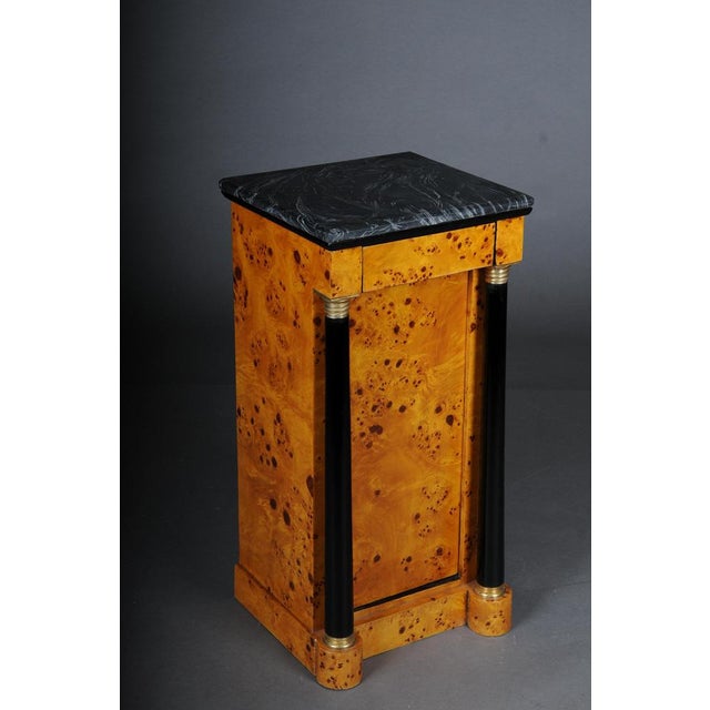 Classic Maple Root Bedside Table in Biedermeier Style For Sale - Image 10 of 16