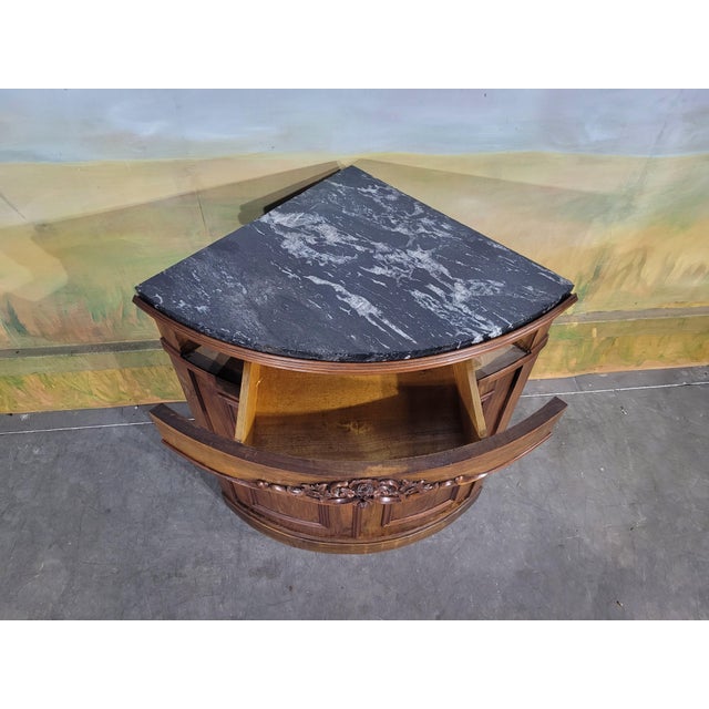 Louis Philippe Corner Cabinet in Walnut For Sale - Image 3 of 13