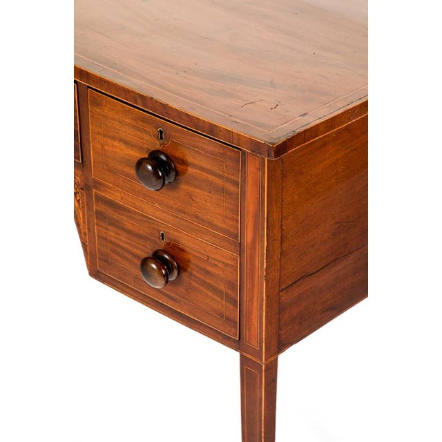 Sheraton Revival Bowfront Serving Table For Sale - Image 6 of 12