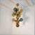 Mid-Century Modern Glass and Brass Italian Mid-Century Modern Chandelier For Sale - Image 3 of 9