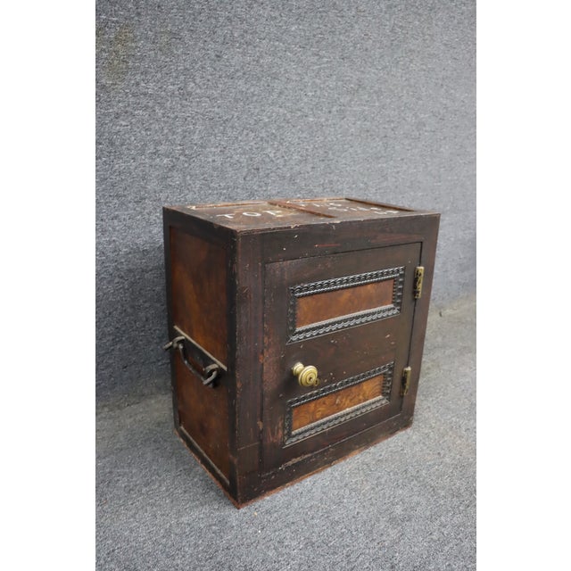 Victorian Victorian Carriage Jeweler's Strong Box Safe For Sale - Image 3 of 16