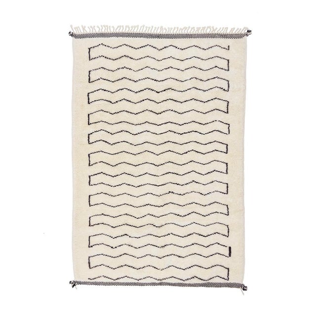 Sophisticated Hand-Knotted Wool Rug by Azele Studio For Sale - Image 10 of 10