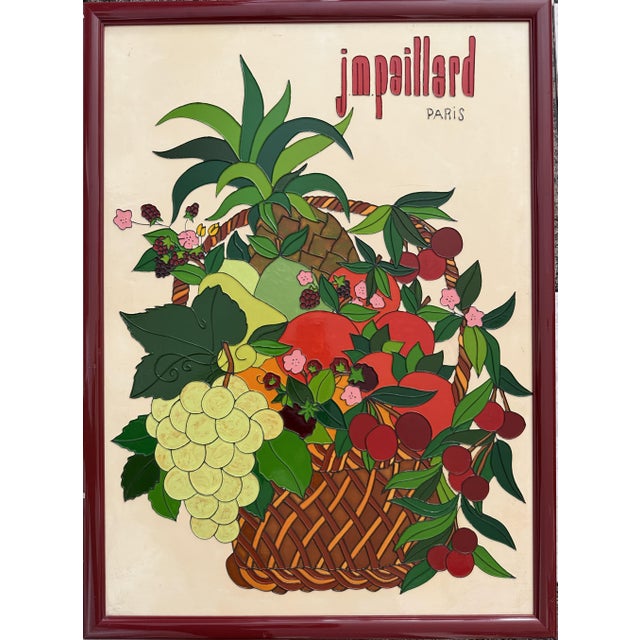 Advertising Banner Painted on Canvas by J. M. Paillard Paris, 1975 For Sale - Image 8 of 8