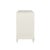 Wood Matthew Izzo Home Corine Antique White Matte Lacquer Fluted Front Side Table For Sale - Image 7 of 7