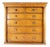 Antique 19th Century Empire Figured Mahogany Six-Drawer Chest With Columnar Supports Circa 1830–1850 For Sale