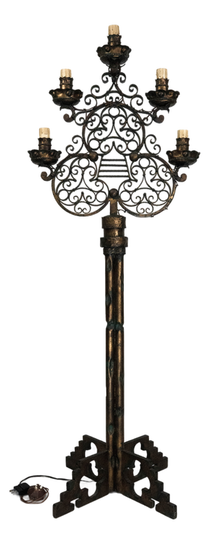 Brutalist Italian Floor Lamp from Longobard, Italy, 1970s