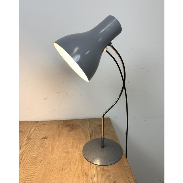 Grey Table Lamp by Josef Hurka for Napako, 1960s For Sale - Image 13 of 15