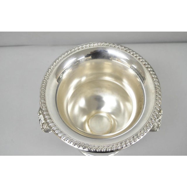 Vintage Sheridan Silver Plated Trophy Cup Urn Champagne Chiller Ice Bucket For Sale - Image 11 of 16