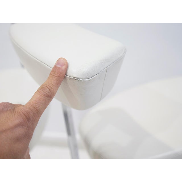 Metal White Perch Chairs by George Nelson for Vitra, 2010s, Set of 2 For Sale - Image 7 of 16