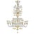 Glass Ornate Murano Glass Chandelier with Refined Gold Trimming by Simoeng For Sale - Image 7 of 9