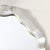 Silver Mid-Century Modernist White Giltwood Ribbon Mirror For Sale - Image 8 of 9