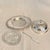 English silver plated covered butter dish with glass insert and knife. Butter in England was often shaped into small disks...