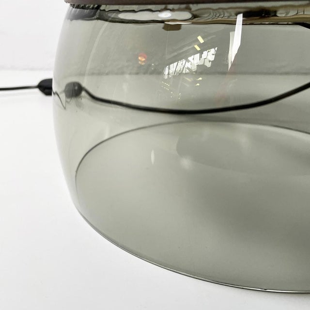 Italian Modern Glass & Steel Patroclo Table Lamp attributed to Gae Aulenti for Artemide, 1970 For Sale - Image 15 of 16