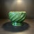 Mid-Century Modern Mid 20th Century Bottle Green Ceramic Swirl Planter For Sale - Image 3 of 9
