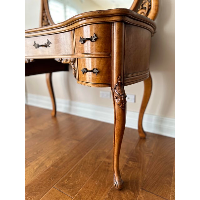 Brown Early 20th Century Widdicomb Vanity Table For Sale - Image 8 of 10