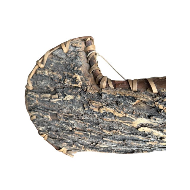 Vintage Bark Canoe Model For Sale - Image 10 of 11