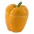 Bordallo Pinheiro Pepper Box, Yellow, 5" 16 oz For Sale