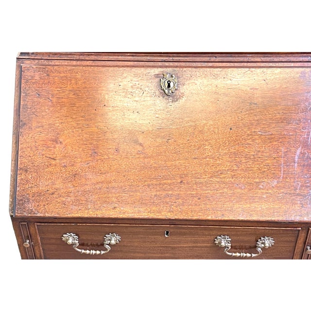 18th Century Small Georgian Mahogany Bureau Bookcase, 1740 For Sale - Image 5 of 16