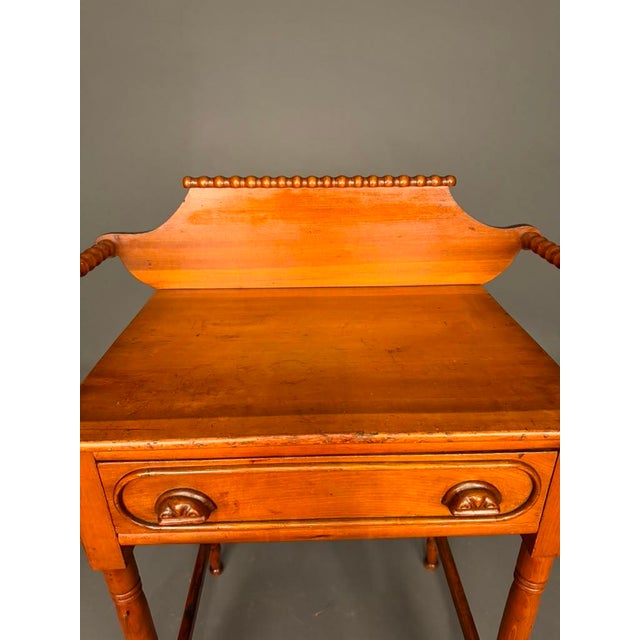 American Victorian Poplar Wash Stand With Drawer & Towel Bars, Circa 1880 For Sale - Image 15 of 15
