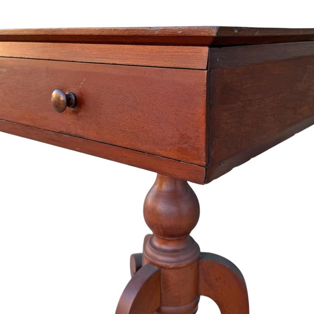 Brown 19th Century American Empire Side Table For Sale - Image 8 of 14