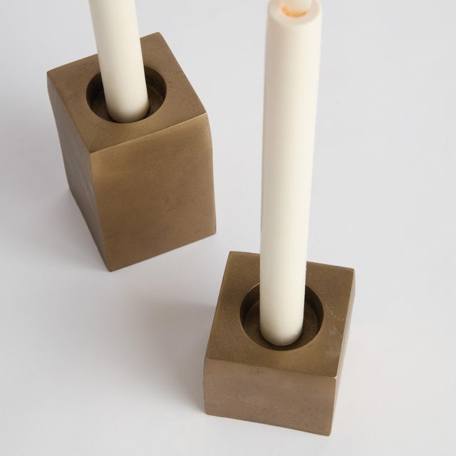 Kenneth Ludwig Chicago Trace Candleholders, Set Of 2 For Sale - Image 4 of 4