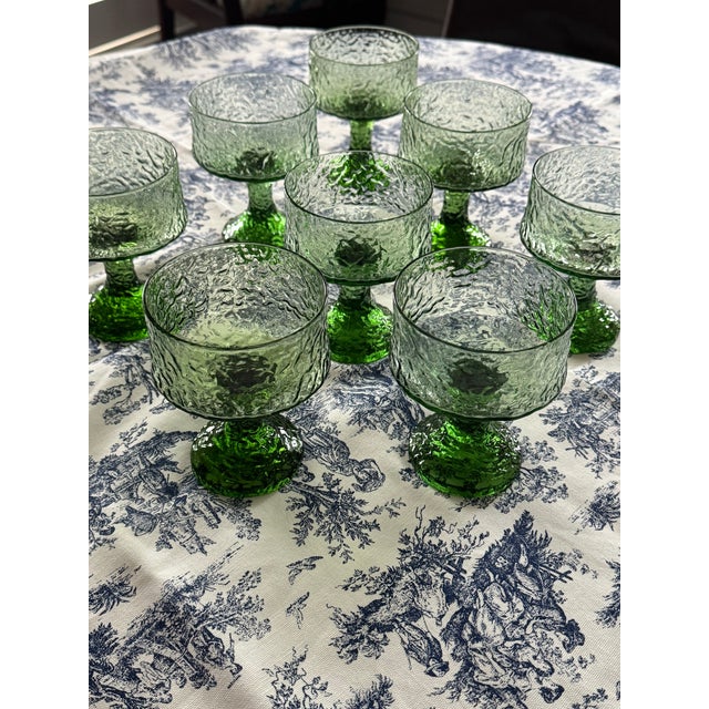 Vintage Lenox Green Impromptu Goblet Glassware For Sale In Dallas - Image 6 of 9