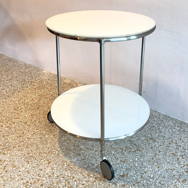Ikea Vintage Ikea "Strind" Mobile Side Table & Serving Trolley - Out of Production For Sale - Image 4 of 13