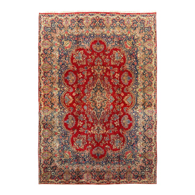Pasargad DC Fine Hand Knotted Vintage Kerman Rug For Sale