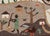 Vintage African Tapestry With Tribal Village, Wildlife and Hunting Scene For Sale - Image 12 of 15